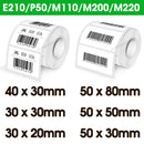 Mixed Size Marklife P50 Thermal Paper Self-Adhesive Label Sticker Compatible for M110 M220 M200 Printer 50*80mm 50*30mm 40*30mm
