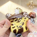 1pc Handmade Mint Dark Chocolate Squeeze Ball, slow rebound with crispy and soft texture. Relieves stress and anxiety for all genders. Nice as party favors and holiday gifts.