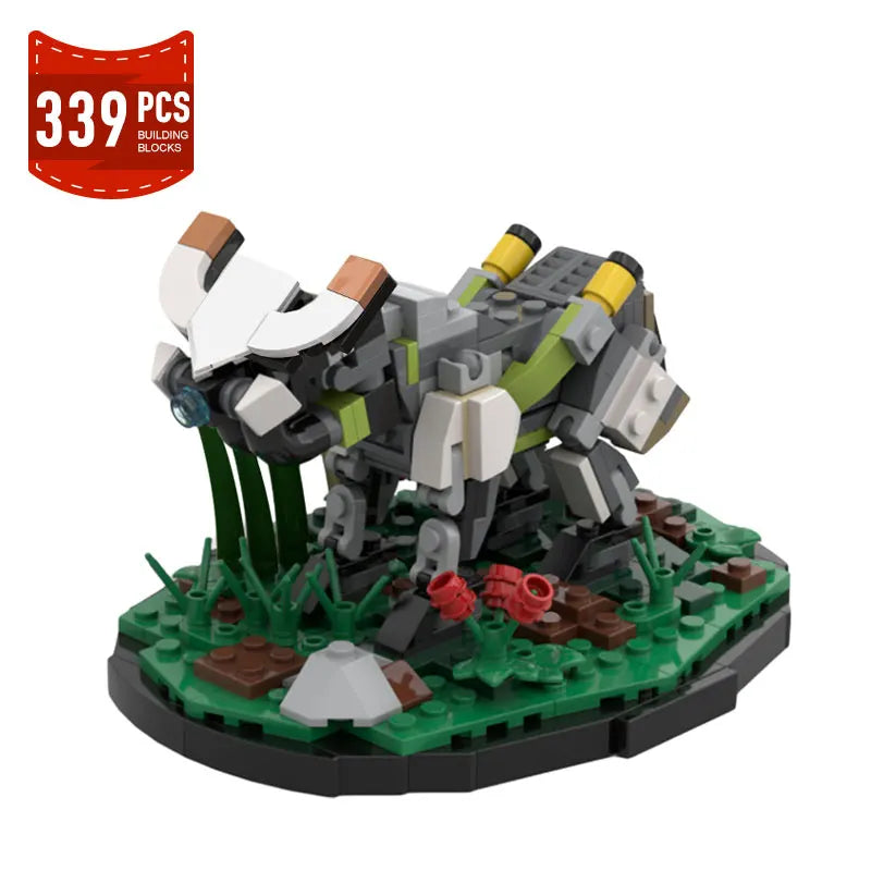 New MOC Horizon Zero Dawned Long-necked Beast Action Figure Building Block Mechanical Monster Mech Constructor Bricks Toys Gifts