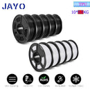 JAYO 3D Filament Printer PLA PLUS/PLA /PETG/PLA+2.0/ABS/TPU 1.75mm 10Rolls for FDM 100%No bubbel 3D Printer Materials DIY Gift