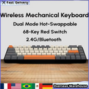 Wireless Mechanical Keyboard Hot-swappable Bluetooth Dual Mode Mini Keyboard Gaming Keyboard For Mens Gifts Mechanical Keyboard