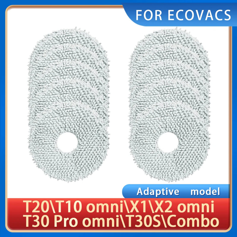 For Ecovacs T30s\T30S Combo\T30s Pro\T30 Pro omni\T10\T20 omni\X1\X2 omni Part Mop Cloth Vacuum Cleaner Mop Pad Accessories