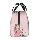 Enfermera En Apuros Doctor Nurse Lunch Bag Women Portable Cooler Thermal Insulated Lunch Box Picnic Storage Food Bento Box