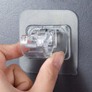 Set of 2/4/8 Self Adhesive Hooks Punch-free Curtain Rod Clip Hook Window Curtains Wall Hanging Holder Household Clamp Fixed Clip