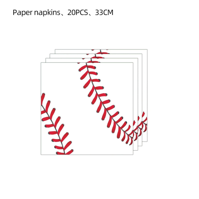 Disposable Colorful Printed Napkins Soccer Football Cafe Party Wedding Square Paper Napkin Baseball Meal Mat Food Grade Napkin