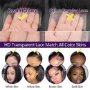 200 Density HD Full Frontal Transparent 13x4 13x6 360 Lace Natural Body Wave 5x5 Closure Human Hair plucked Wigs 40 46Inch