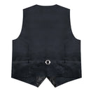 Men's Suit Vest Neck Tie Set Black Paisley Silk Waistcoat for Wedding Party Tuxedo Suits Luxury Sleeveless Jacket DiBanGu