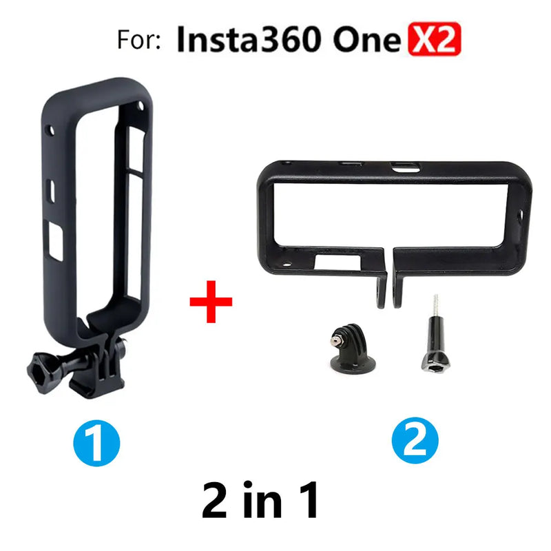 Insta360 X4 X3 ONE X2 Precise Hole Full Protective Cage Camera Housing Case Frame for Insta360 ONE X2 X3 X4 Panoramic Camera