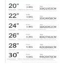 Large Capacity Suitcase Aluminum Frame Silent PC Luggage Travel Bag with Wheels Password Lock Trolley Case 22 24 28 Inch