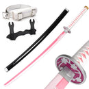 1:1 Scale Anime Swords Giyuu Katana 104cm Authentic Cosplay Weapons Props With Sword Holder And Belt Halloween Samurai Style
