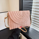 Summer Beach Straw Clutch Bag Cute Crossbody Bag for Women Travel Shoulder Bags Purse Ladies Casual Wicker Handbags