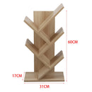 Voltsify Rustikales stehendes Baum-Bücherregal Holz-Display-Rack Kinder-Bücherregal Bücherregale für Zuhause