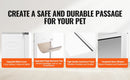 The Threshold | Adjustable Sliding Glass Pet Door with Tempered Aluminum Frame