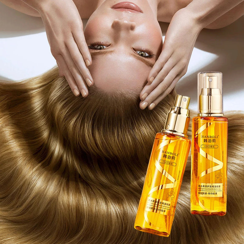 100Ml Premium Harmless Hair Oil Spray Scented Nourishing Conditioning Oil Deeply Moisturizing Hair Curly Sheen Spray Gift Women