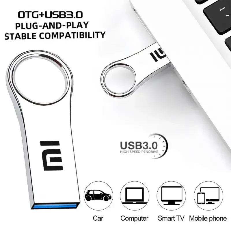 Xiaomi Original 2TB USB 3.0 Pen Drive High Speed Flash Drive 1TB USB Memory Stick 512TB Flash Pendrive Metal Memoria USB Disk