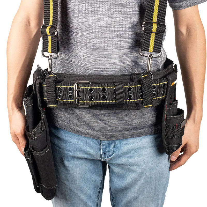 Heavy Work Tool Belt Bag Multi-functional Electrician Tools Bag Waist Pouch Belt Storage Holder Organizer