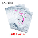 25/50/100 Paar Augenpads Wimpernunterlagen für die Wimpernverlängerung, Hydrogel-Pads, rosa, fusselfreie Sticker für falsche Wimpern