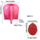 Easter Day Gift Egg Candle Making Silicone Mold Festival Embossed Butterfly Eggs Resin Epoxy Mould Carved Rose Soap Wax Tools