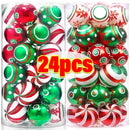 The Solstice Set | Hand-Painted 6cm Christmas Baubles