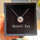 Valentine's Day Gift Custom Photo Projection Necklace DIY Picture Inside Titanium Steel Chain Couple Necklace Women Men Jewelry