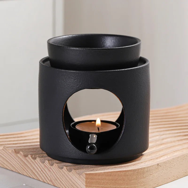 3 in 1 Tranquilize Essential Oil Furnace 100ml Home Fragrance Stove Candle Heating Censer Ceramics REED DIFFUSER Incense Burner