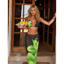 3 Pcs Swimwear Blue Bikini Swimsuit with Skirt Halter Swimwear Women Brazilian Bikini Bathing Suit A Line Skirt Summer Female