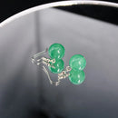 Game Valorant Earrings Valorant Sage Green Ball Pendant Earring Ear Clips for Women Men Cosplay Accessory Prop Gift