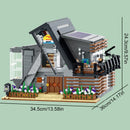 The Lambda House Buildings Sets, 3832PCS City Apartment Store Model Modular Buildings Blocks Gift for Adults Kids