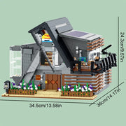 The Lambda House Buildings Sets, 3832PCS City Apartment Store Model Modular Buildings Blocks Gift for Adults Kids