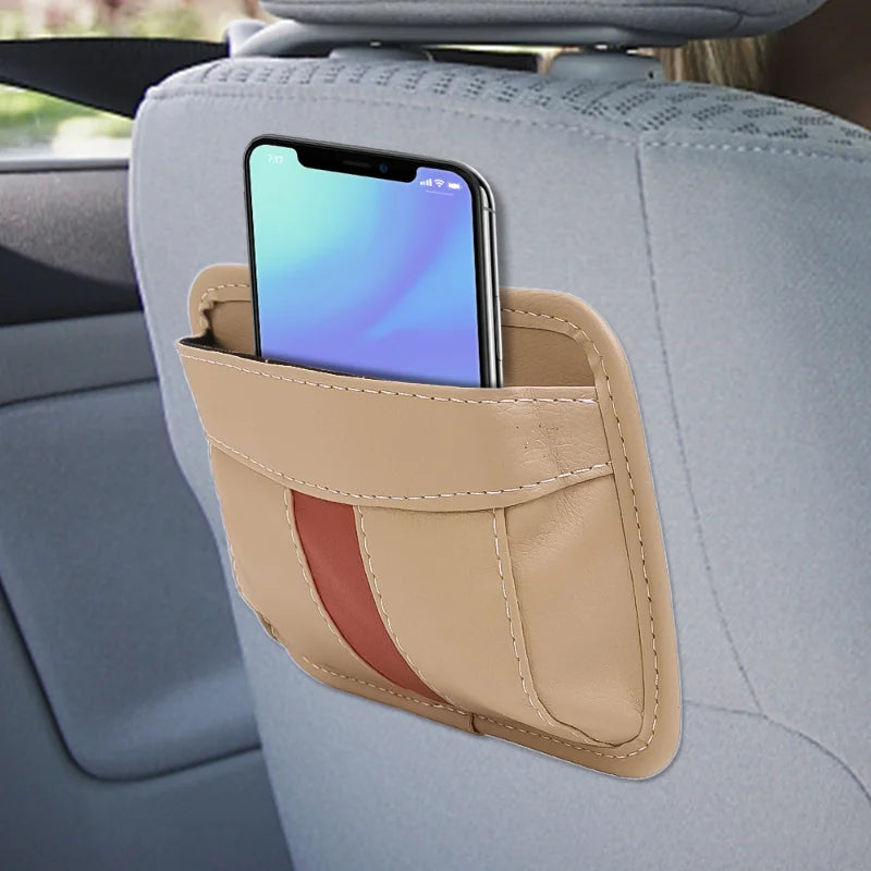 Pu Leather Car Storage Bag Multifunctional Small bags Car Interior Organizer for Phone Key Card Small Stuff Storage