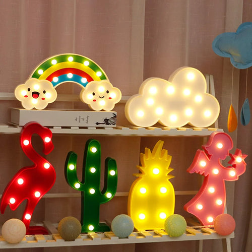 Kinderzimmer Deko Wolke Stern Mond LED Nachtlicht Baby Kinder Schlafzimmer Regenbogen Wolke Weihnachts-Nachtlicht Hochzeits-Dekoration