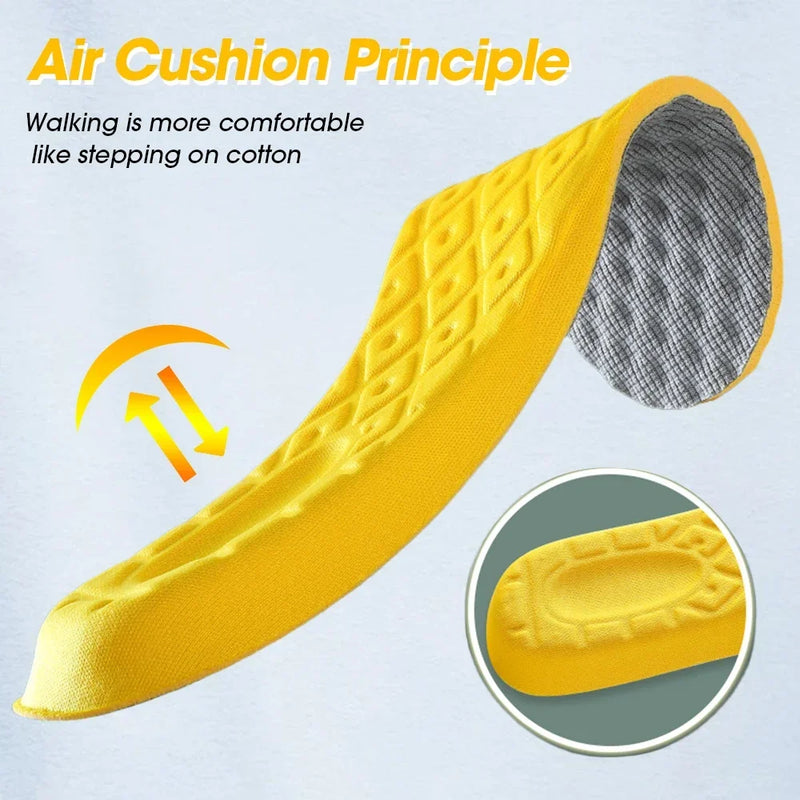 Sneakers Orthopedic Arch Insoles for Shoes Flat Foot Memory Foam Insole Plantar Fasciitis Template Shoe Pads Inserts Women Man