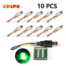 10PCS 0.8mm Pin RGB LED Building Blocks USB Lamp DIY Street Light City Electric Decorate 1X1 Brick Compatible All Brands