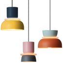 Modern Macaron Led Pendant Lamp Colorful Iron Hanging Suspension Study Bar Dining Bedside Bedroom Chandelier Lighting