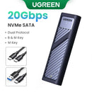 The Pocket Vault | UGREEN 20Gbps NVMe and SATA M.2 SSD Enclosure