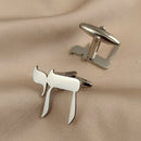 Personalized geometric Patterns Cufflinks for Men Stainless Steel Cuff links Suit shirt sleeve buttons Father's Day Gift New