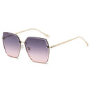Vintage Square Sunglasses Woman Classic Retro Gradient Mirror Frameless Sun Glasses Female Fashion Rimless Oculos De Sol