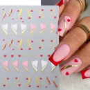 3D Bunny Nail Art Sticker Decals Decorations Easter Egg Design Cute Cartoon Rabbit Flower Nail Stickers Sliders for Manicure