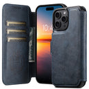 PU Leather Wireless Charging Card Holder Stand Wallet Magnetic Flip Cover Phone Case For iPhone 17 Pro Max 16 Plus 15 14 13 12