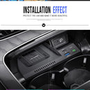 For Mercedes-Benz E-Class W213 Car Wireless Charger 15W Fast Cell Phone Charging Plate Adapter Interior Accessories 2023-2020