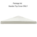3x3m Canopy Replacement Top Canopy Cover Replacement 118"x118" Double Tiered Gazebo Covers for Yard Patio Garden Canopy Sunshade