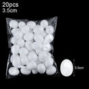 9/7/6/5cm Unfinished White Easter Eggs 20 Pcs Bird Pigeon Eggs Painted DIY Craft  Kids Gift Easter Party Deorations for Home