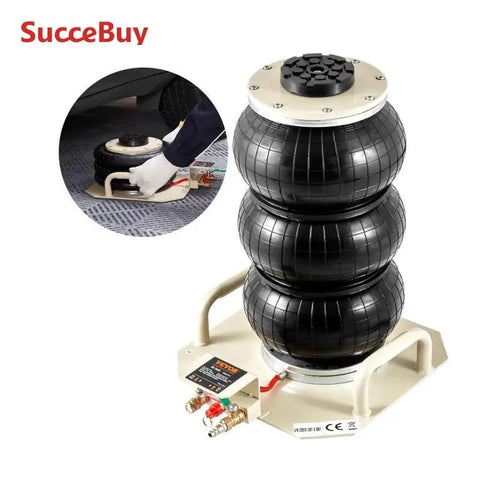 SucceBuy Air Jack 3 Ton Double Bag Air Jack Air Bag Jack Lift Up 3-5s Fast Lifting Air Bag Jack for Cars with Short Handle