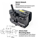 558+G33 Holographic Reflex Sight Red Dot Optic Sight with G33 3X Magnifier Combo Built-in Flip QD Mount