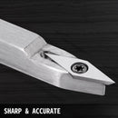 SucceBuy Wood Turning Tools 4PCS 5PCS Wood Chisel Beech Wood Handle Carbide Cutter with Wrench Lathe Carving Cutting V-Grooves