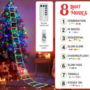 75/300cm Christmas LED Ladder Light For Santa Claus Indoor Outdoor Decor String Lamp Window Garden Xmas Tree Hanging Strip Light