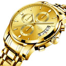NIBOSI Uhr Herren Top Marke Luxus Blau Männer Datum Quarz Herrenuhren Wasserdichte Sportuhr Armbanduhr Relogio Masculino