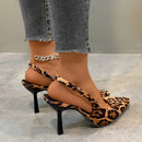 Magician Designed Pointed Thin Heels, High Heels, Single Shoes, Women's Straight Line with Temperament, Wrapped Sandals