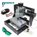 【EU US BZ】DIY Mini 1610 Pro 3 Axis CNC Laser Router Milling Woodworking Machine + Offline controller