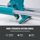 SucceBuy Manual Tile Cutter Laser Positioning Single Rails W/ Supporting Feet Professional Push Knife for Cutting Ceramic
